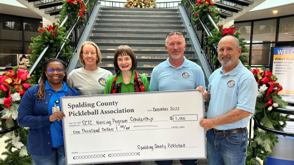 Spalding County Pickleball Association Makes SCTC Foundation Scholarship Donation